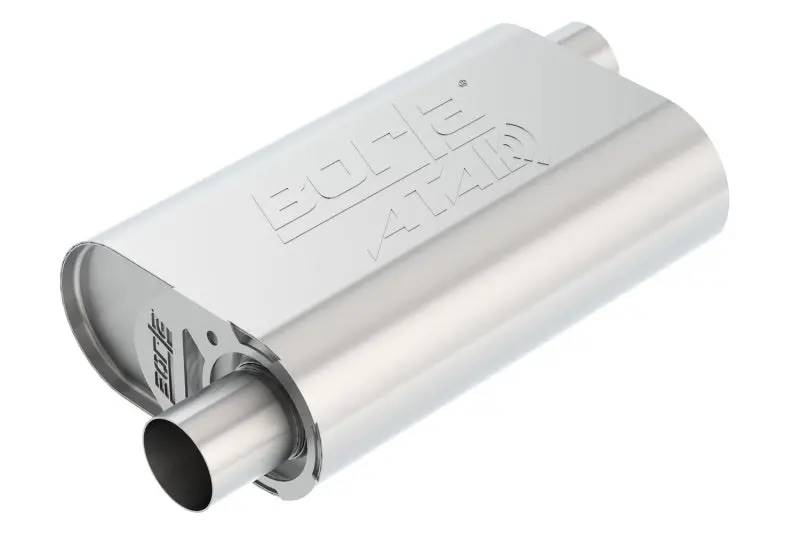 Borla Cratemuffler Stock Sbc 283/327/350 Atak 2.25In Offset/Offset 14Inx4.35Inx9in Oval Muffler 1