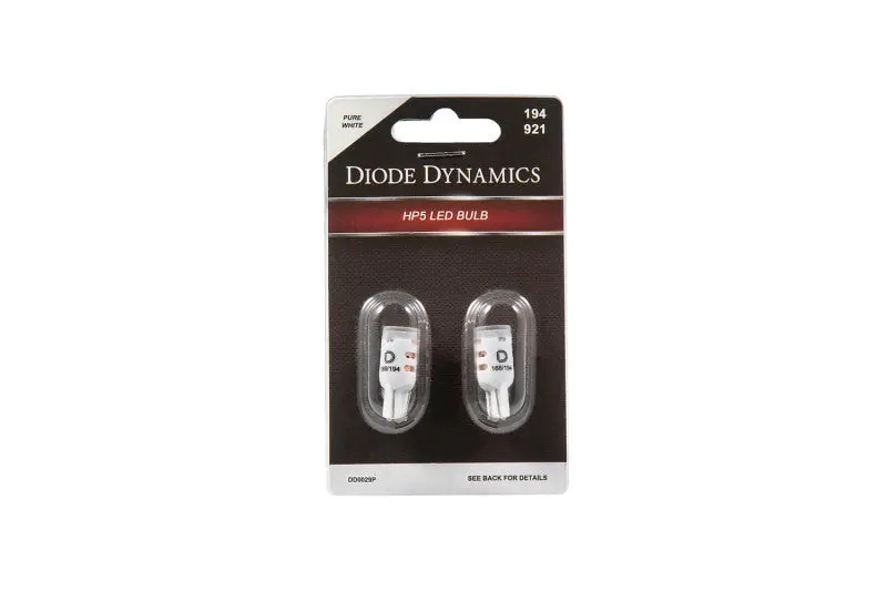 Diode Dynamics 194 Led Bulb Hp5 Led Pure - White Short (Pair) 1