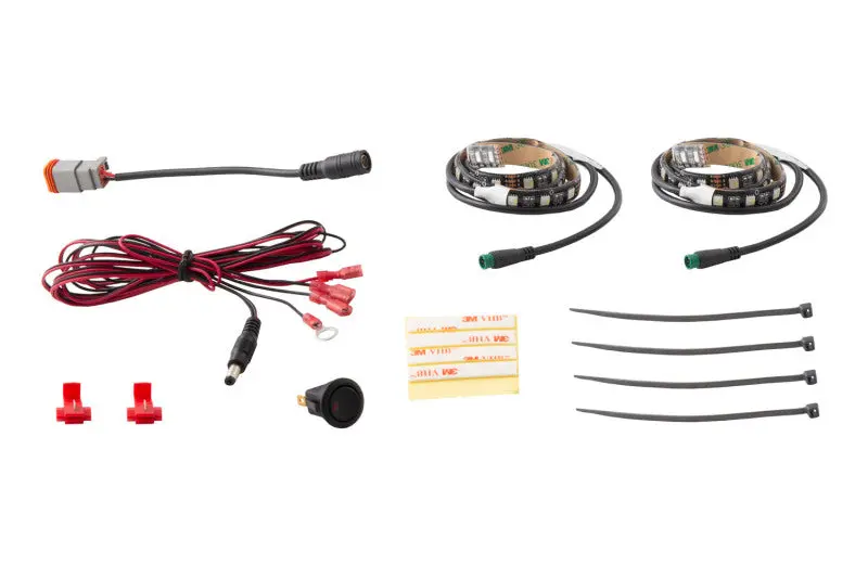 Diode Dynamics Rgbw Footwell Strip Kit 2Pc Multicolor 1