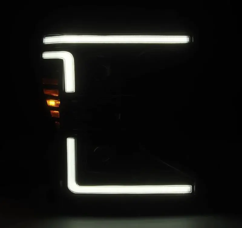 Alpharex 20-22 Ford F150 Pro-Series Projector Headlights Alph. Black W/ Act.Light / Seq. Sig. / Drl 1