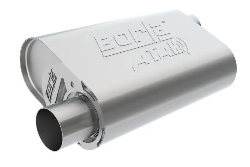 Borla Cratemuffler Sbc Hot 350/383 3Inch Offset/Offset 14In X 4.35In X 9In Oval Muffler 1