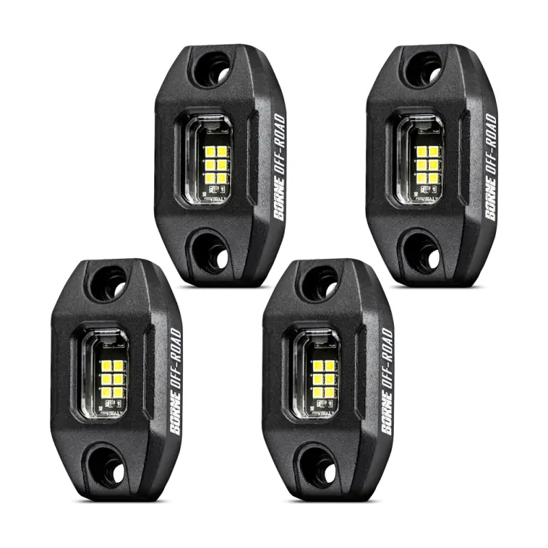 Borne Off-Road Rock Light (Kit Of 4) Short Harness 1