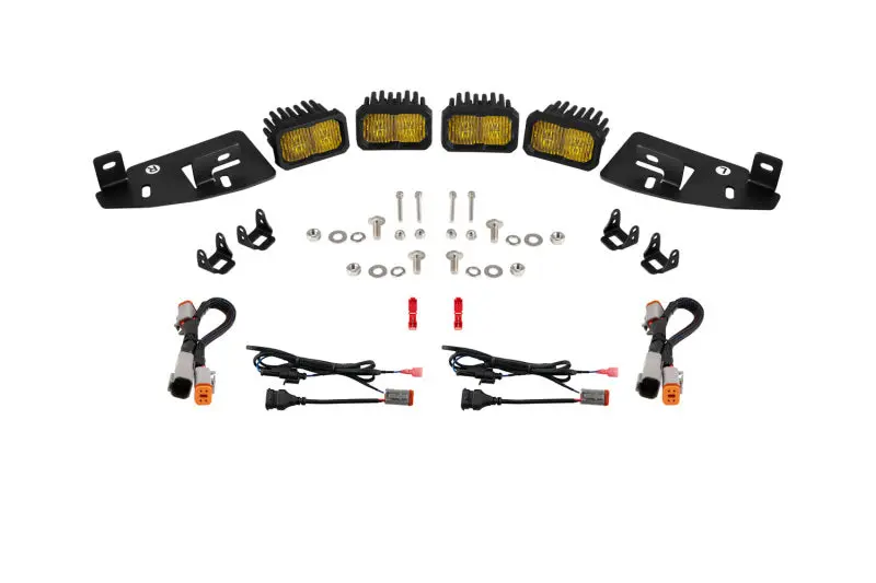 Diode Dynamics Ssc2 Led Fog Pocket Kit For 2019-Present Ram - Yellow Sport 1