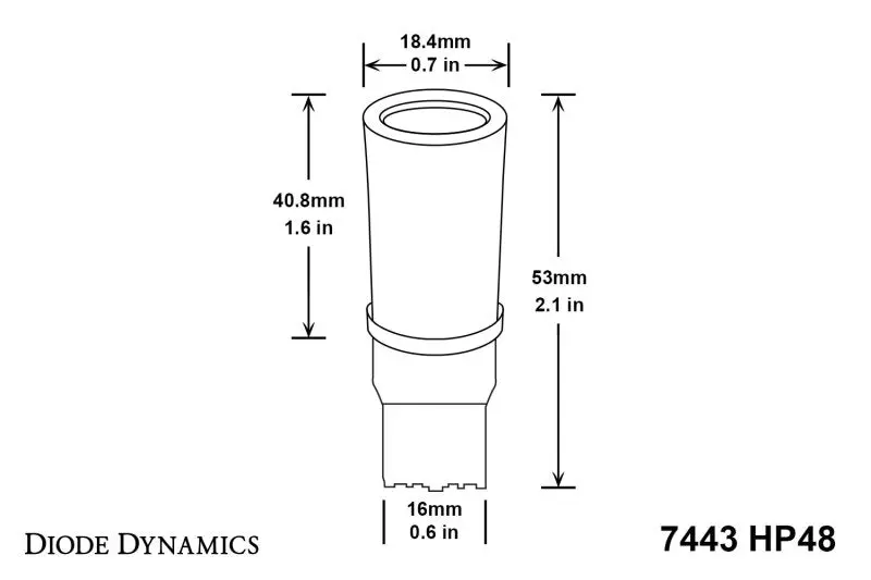 Diode Dynamics 7443 Led Bulb Hp48 Led - Amber (Pair) 2