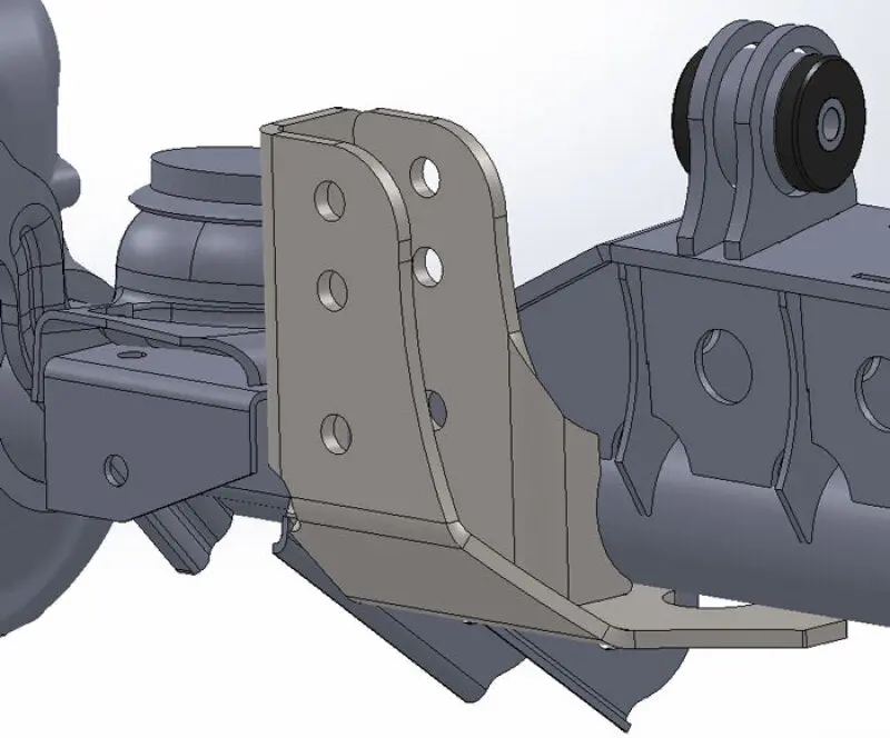 Artec Industries 93-06 Jeep Wrangler Tj Lj Raised Tracbar Bracket For Tj Front Axle 1