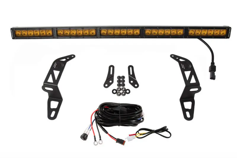 Diode Dynamics 18-21 Jeep Jl Wrangler/Gladiator Ss30 Bumper Bracket Kit - Amber Driving (Single) 1
