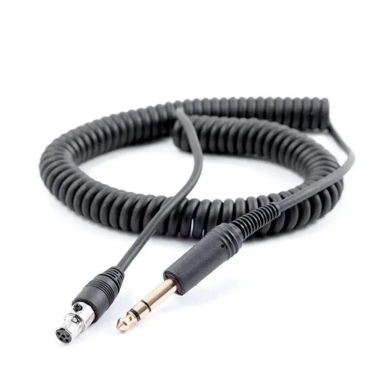 Rugged Radios Fire Truck Intercom Headset Coil Cord For 1/4 Style Jacks 1