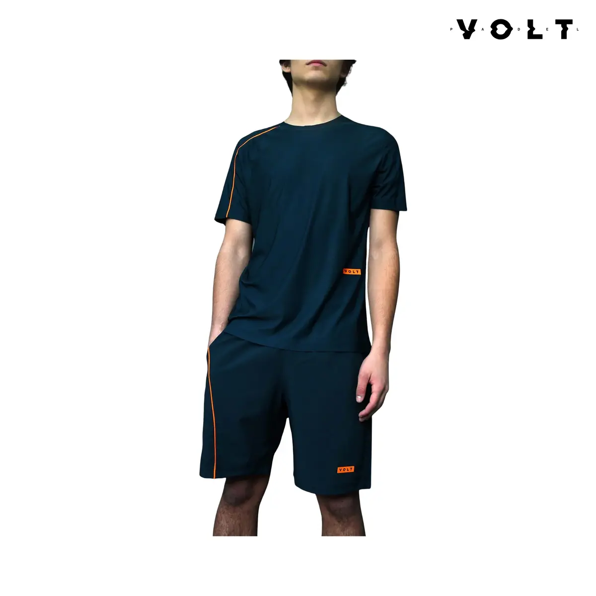 Volt Performance T-Shirt V6 Blue & Orange | Men 1