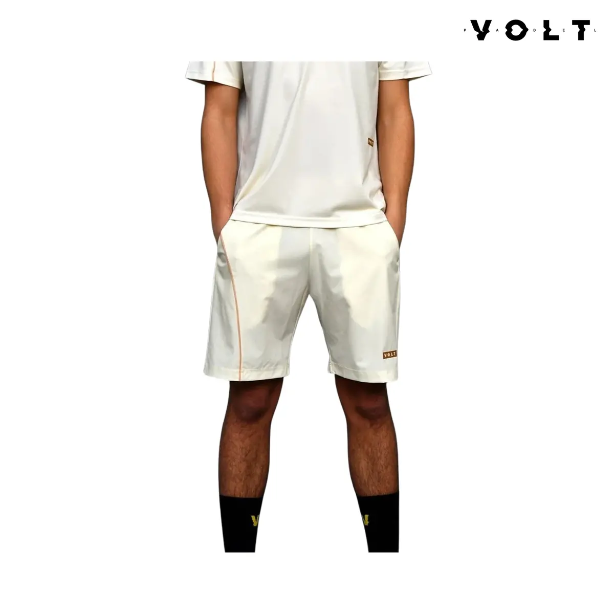 Volt Performance Shorts V6 Beige & Gold | Men 1