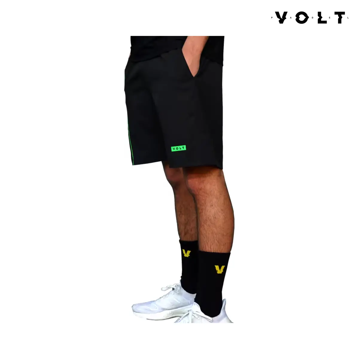Volt Performance Shorts V6 Black & Green | Men 1
