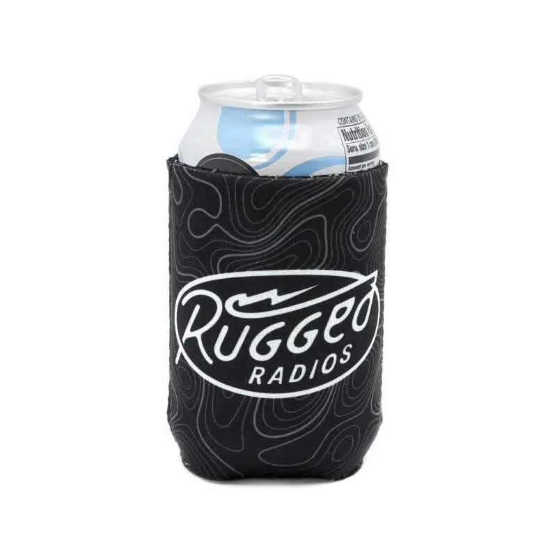 Rugged Radios Rugged Bolt Logo Can Koozie 1