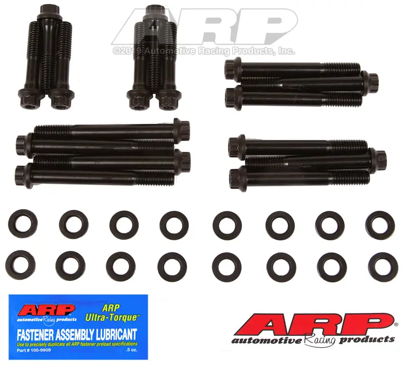 Arp Sb Chevy 2-Bolt Large Journal W/ 1/2 Inch Straps On F&R Caps Main Bolt Kit 1