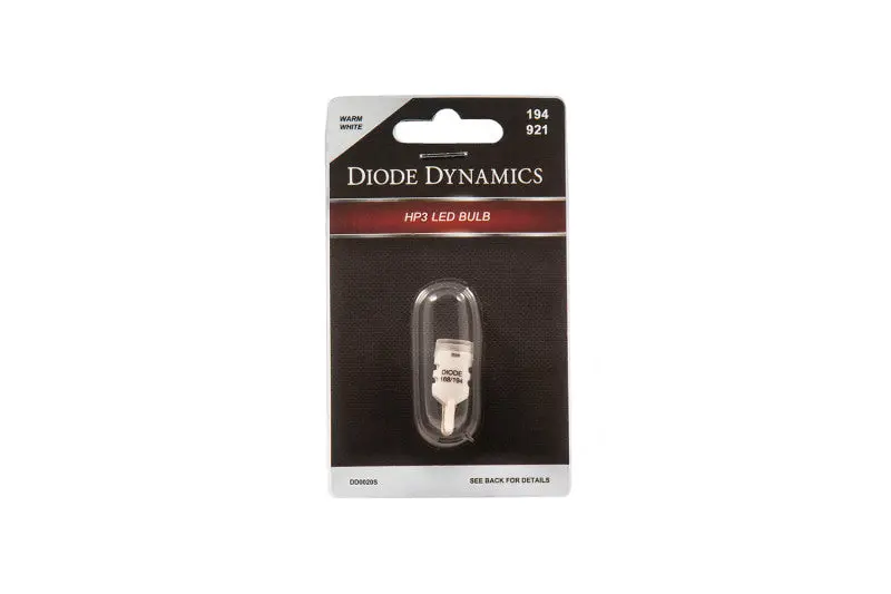 Diode Dynamics 194 Led Bulb Hp3 Led Warm - White Short (Single) 1