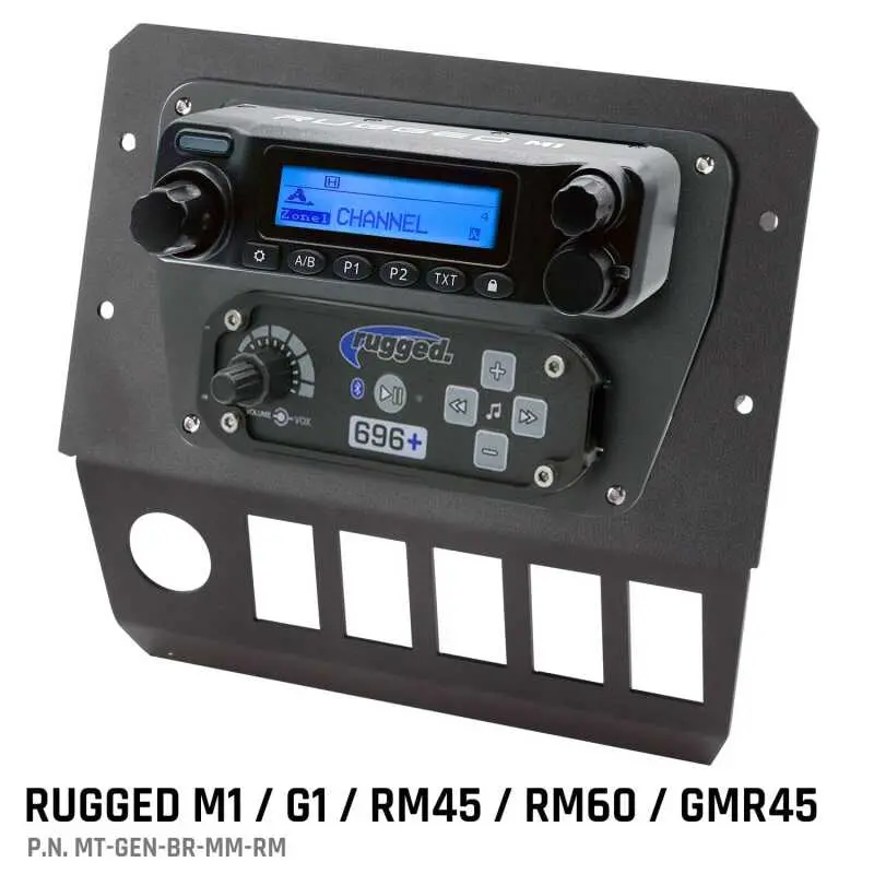 Rugged Radios Polaris General Multi Mount Kit For Radio And Intercom Rugged M1/G1/Rm45/Rm60/Gmr45 1