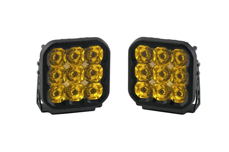 Diode Dynamics Ss5 Led Pod Pro - Yellow Spot (Pair) 1
