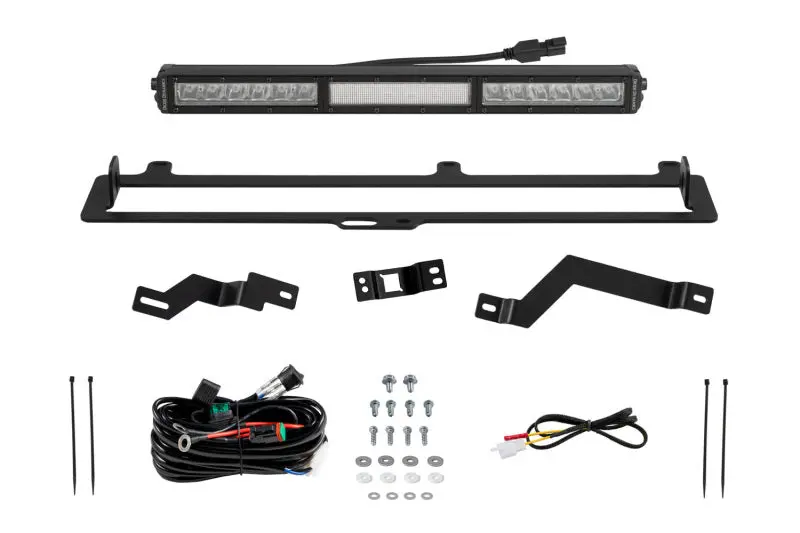 Diode Dynamics 2022+ Toyota Tundra White Combo Trd Pro Grille Light Bar Kit 1