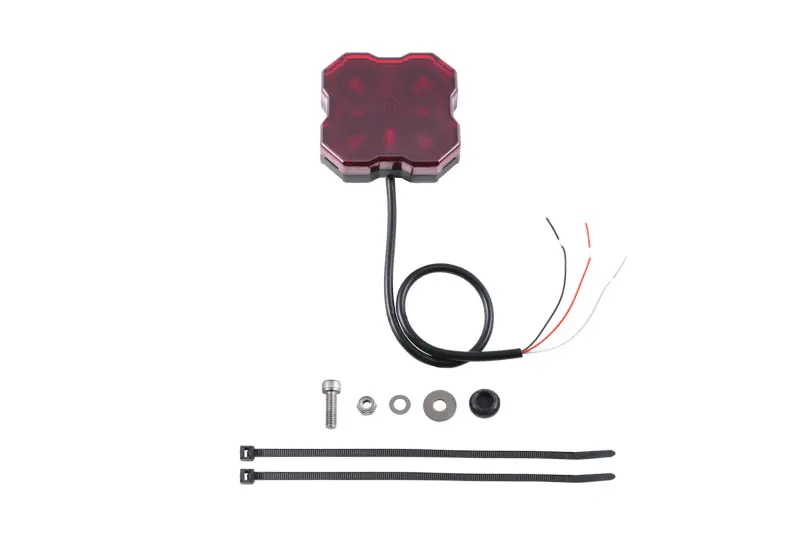 Diode Dynamics Stage Series Single Color Led Rock Light - Red Hookup (One) 1