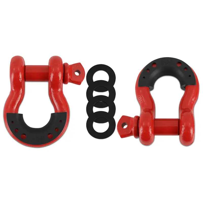Borne Off-Road Borne D-Ring Shackle Set Red 1