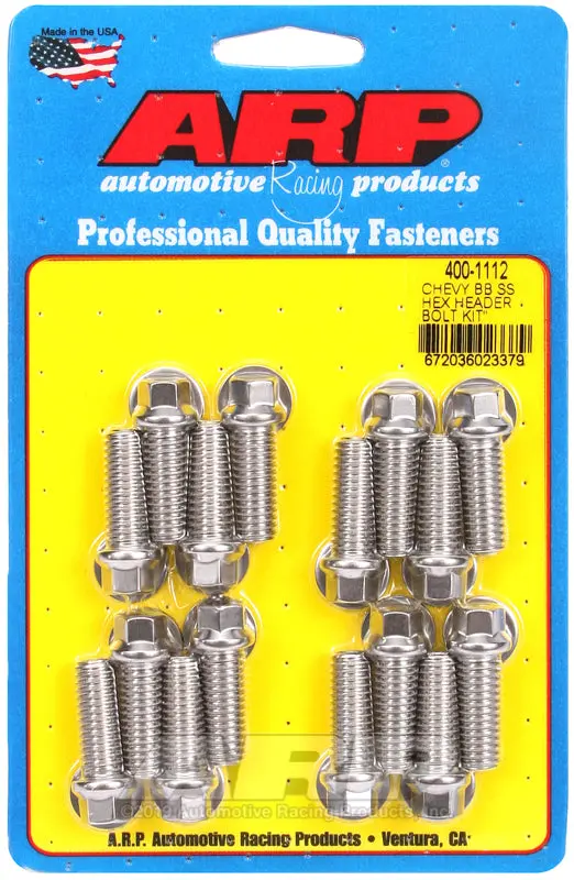Arp Bb Chevy Ss Hex Header Bolt Kit 1