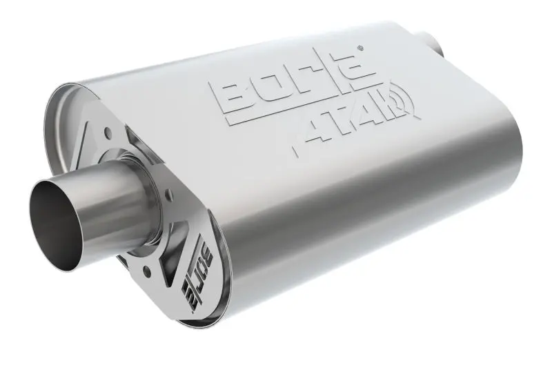 Borla Cratemuffler Big Block Mopar 383/413/426/440 2.5In Offset/Center 14Inx4.35Inx9in Oval Muffler 1