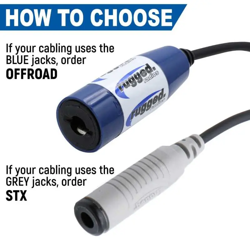Rugged Radios Single Headset / Helmet Jack Flush Mount Stx Stereo 1