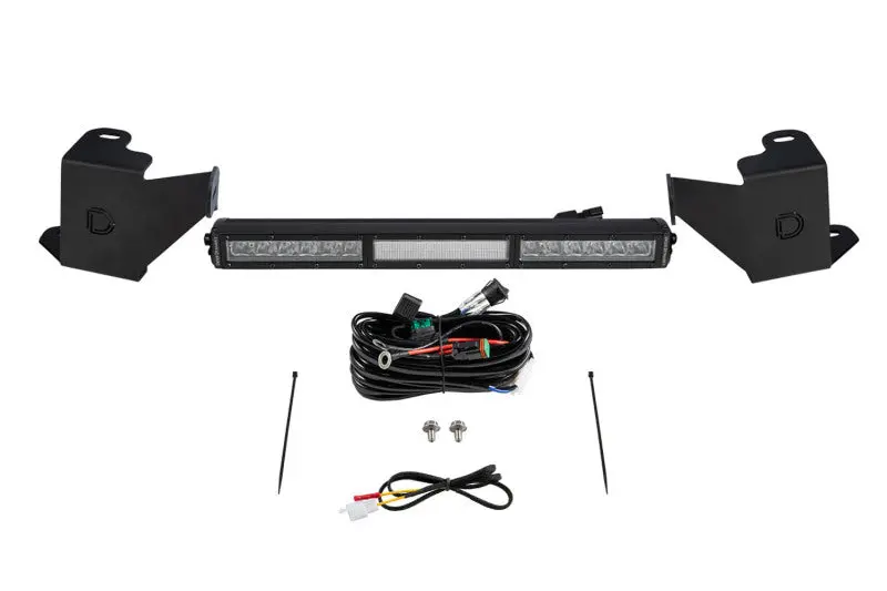 Diode Dynamics 2022 Toyota Tundra Stealth Bumper Light Bar Kit - White Combo 1