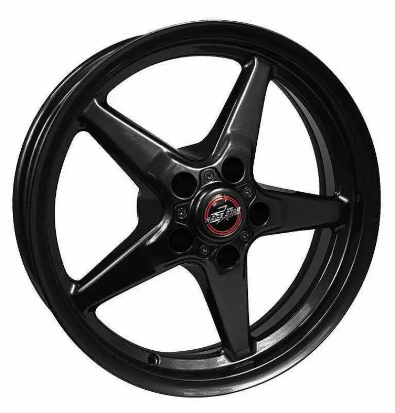 Race Star 92 Drag Star Bracket Racer Wheel – 15X10 Inches, 5X4.5 Bolt Pattern, 6.25-Inch Backspace, Gloss Black 1
