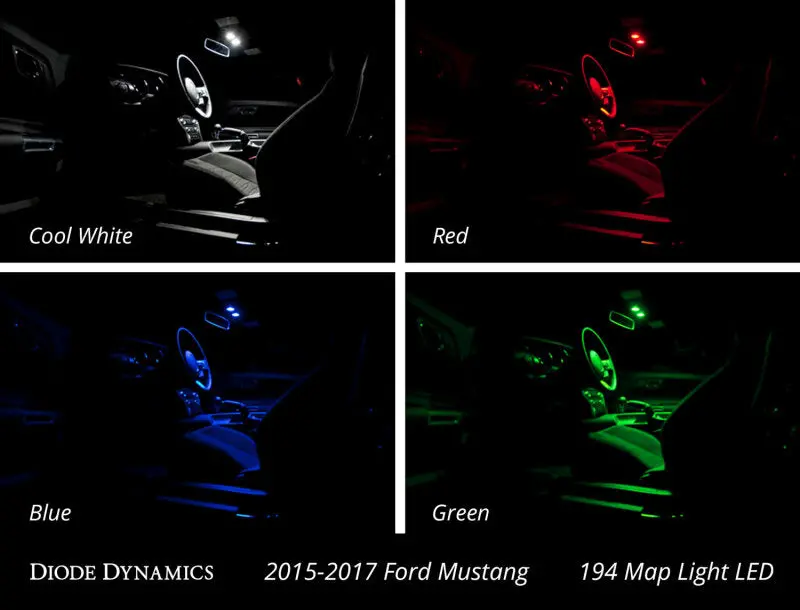 Diode Dynamics Mustang Interior Light Kit 15-17 Mustang Stage 2 - Cool - White 2