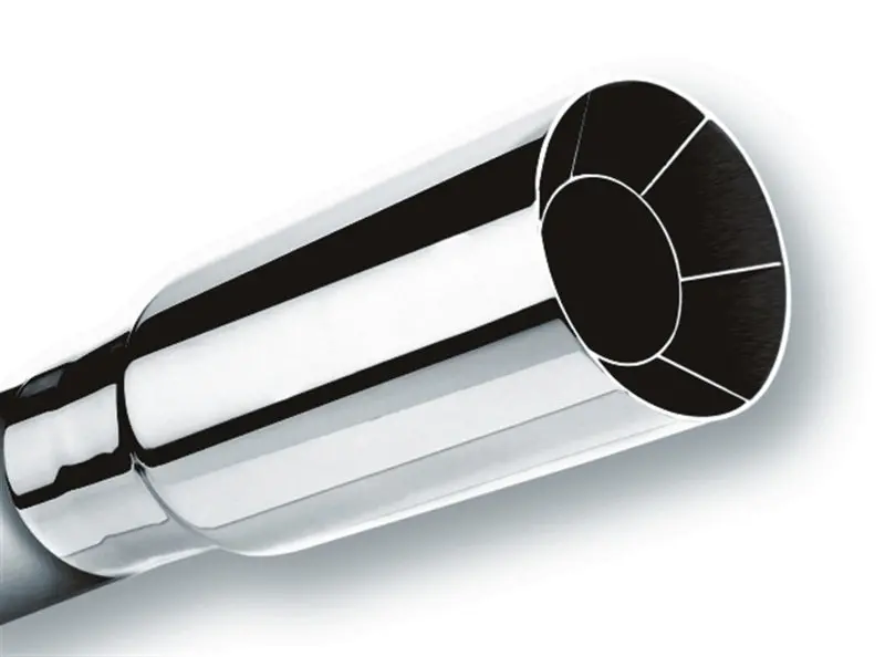Borla Universal Polished Tip Single Round Intercooled (Inlet 2 1/4In. Outlet 2 1/2In) 1