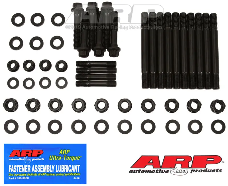 Arp Chevrolet Small Block W/ 4-Bolt Front & Rear Caps Main Stud Kit - Black 1