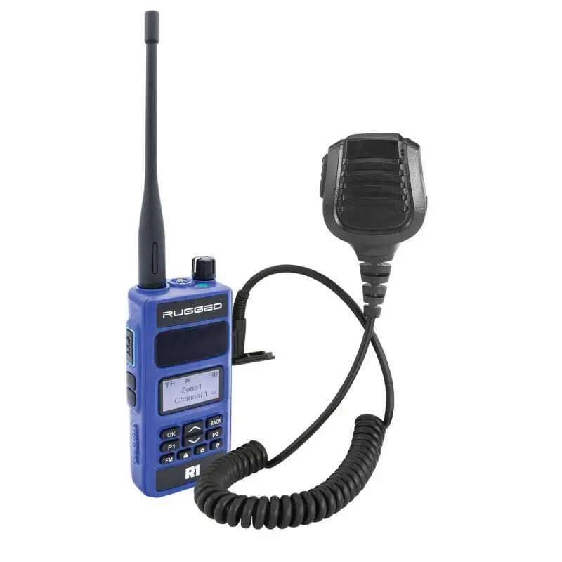 Rugged Radios Bundle - Rugged R1 - Business Band Two Way Handheld Radio - With Hand Mic 1