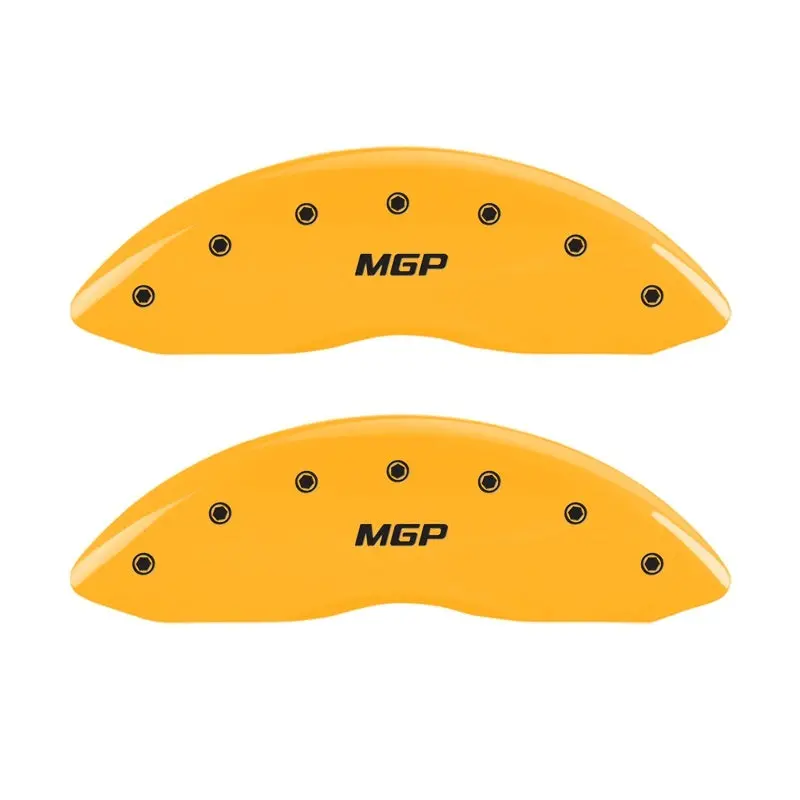 Mgp Engraved Yellow Caliper Covers – Front Set For Dual-Piston Brake Calipers 1