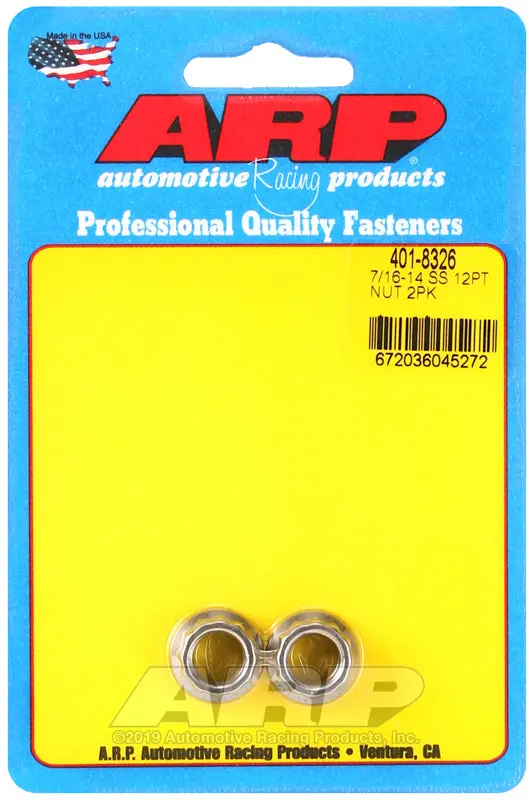 Arp 7/16-14 Ss 12Pt Nut Kit 1