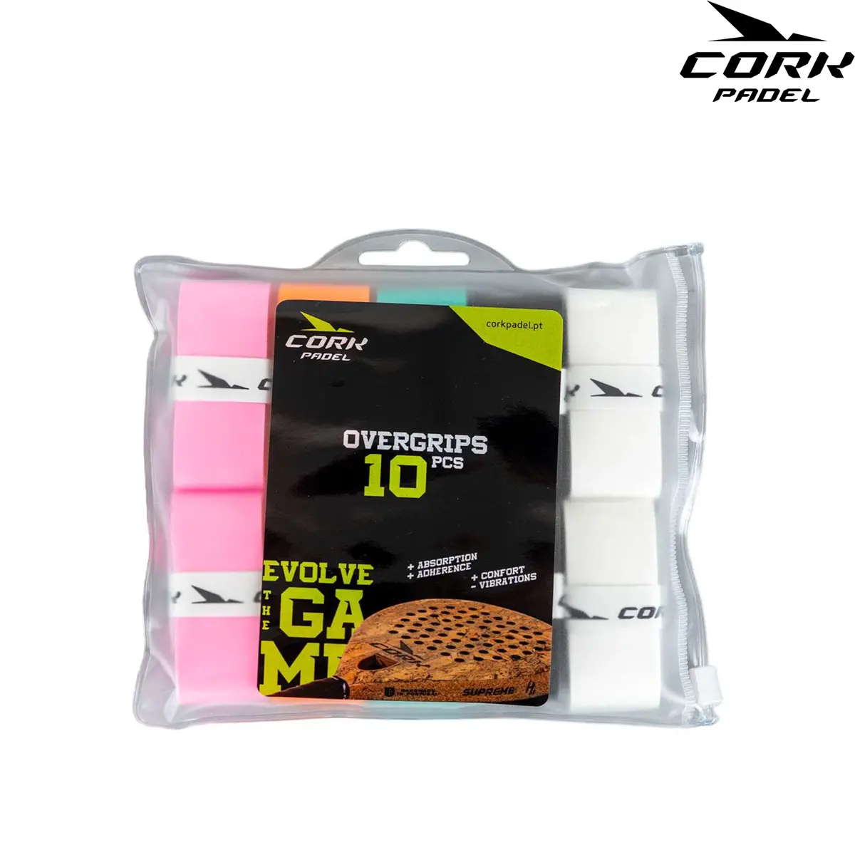 Cork Overgrips 10 Pcs (5 Colors) 1
