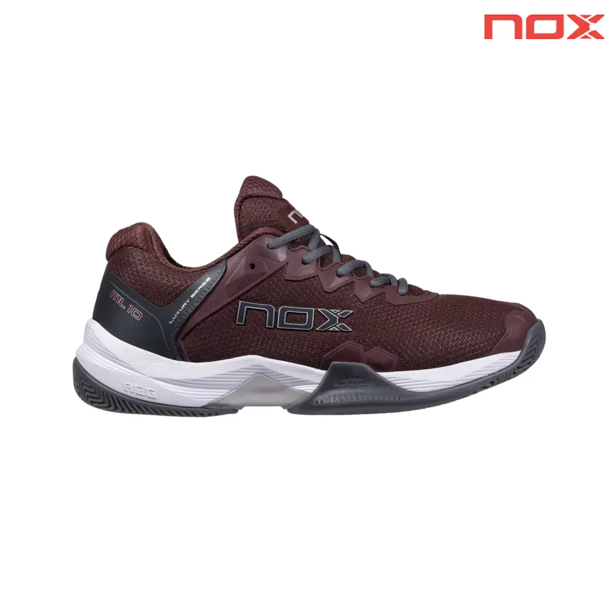 Nox Ml10 Hexa Rum Raisin/Charcoal | Padel Shoes 1