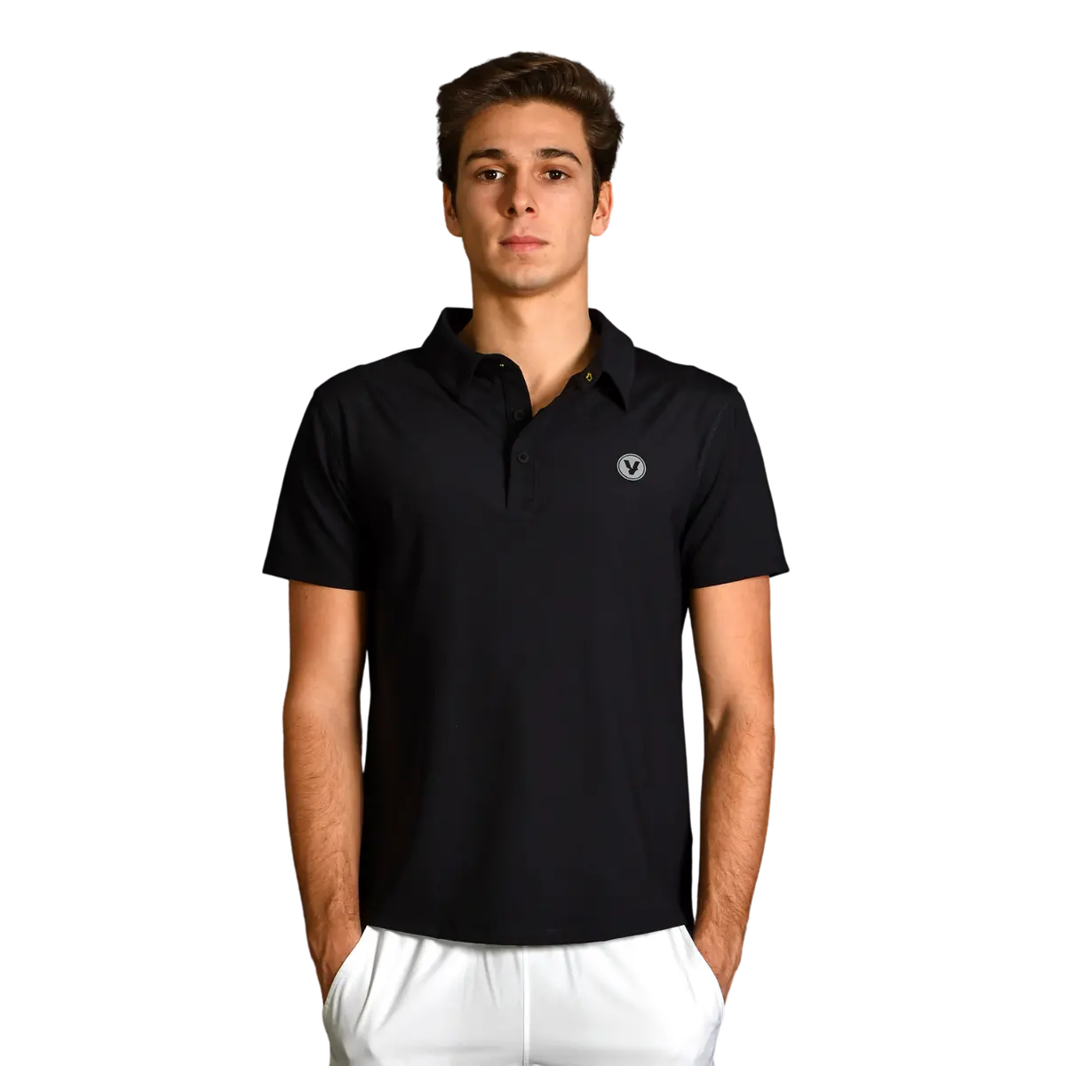 Volt Performance Polo Shirt Black | Men 1