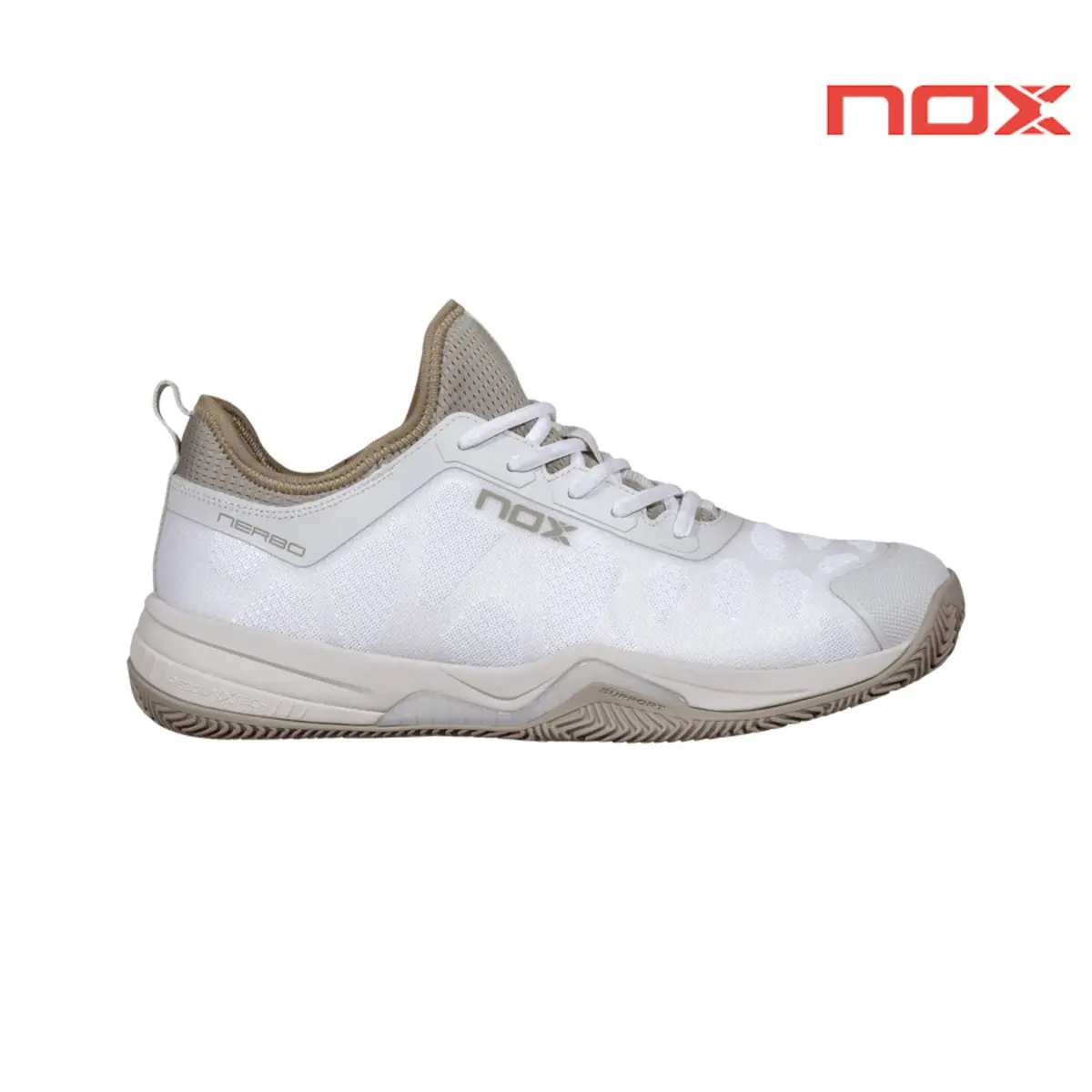 Nox Nerbo White/Vetiver | Padel Shoes 1