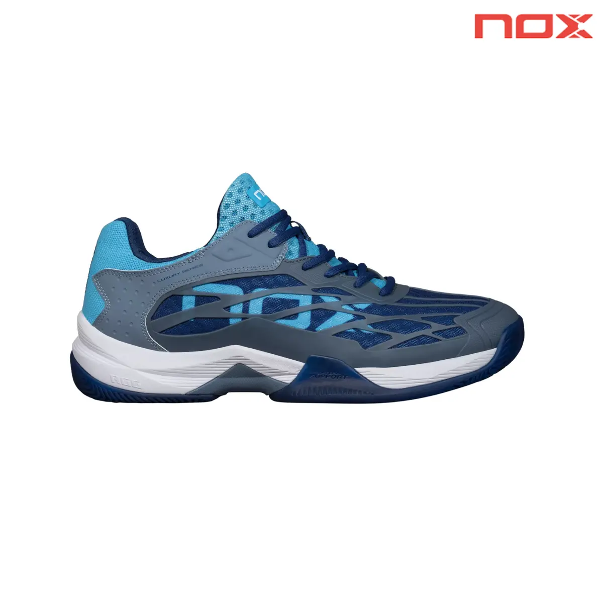 Nox At10 Lux Stone/Bonnie Blue | Padel Shoes 1