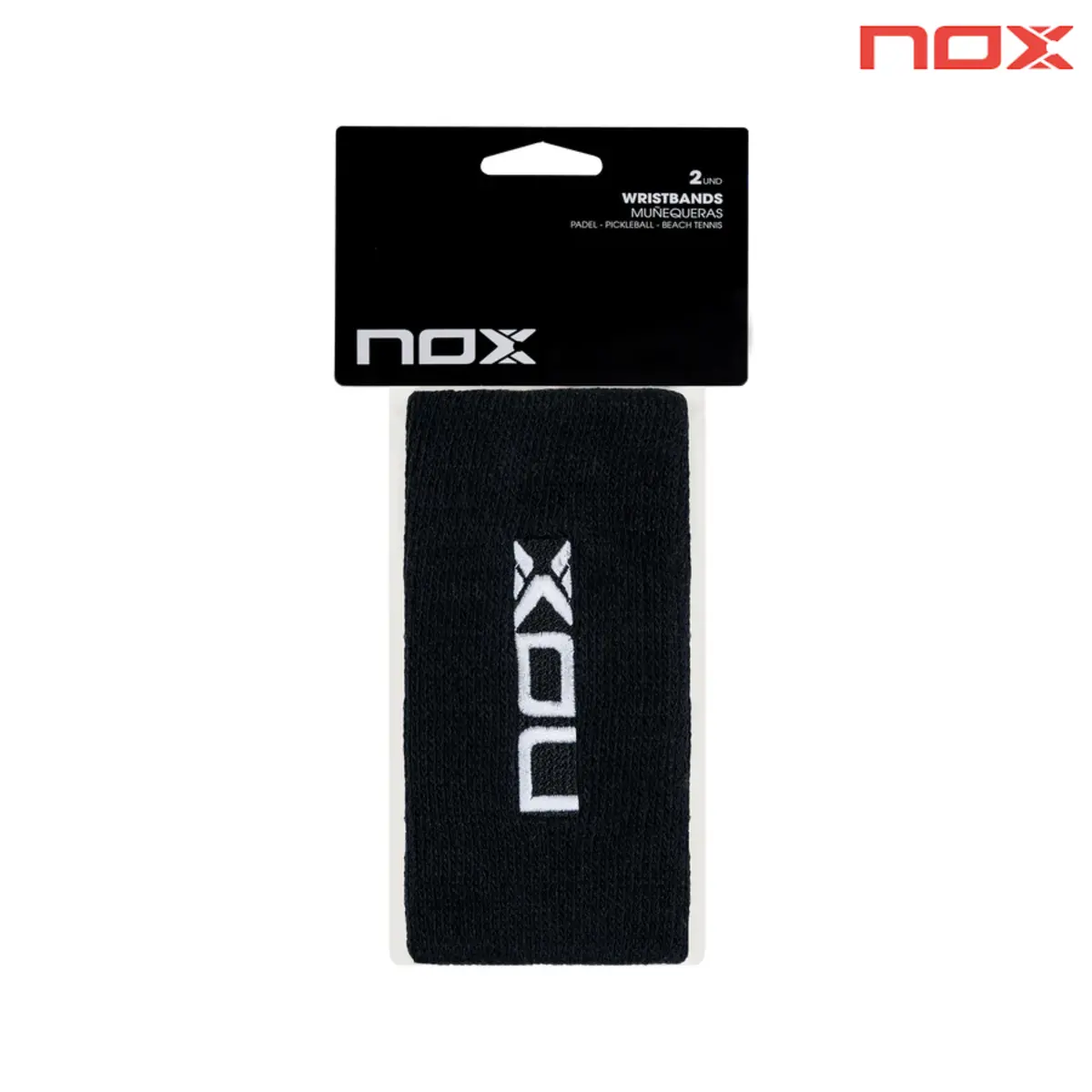 Nox Long Wristbands Black 2Pc 1