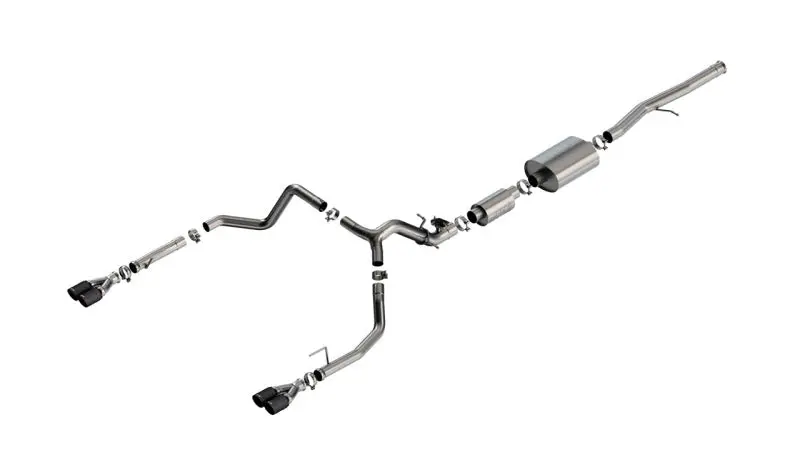 Borla 2024 Chevy Silverado 1500 6.2L V8 S-Type Catback Exhaust W/ Simulator - Cf Black Anodized 1
