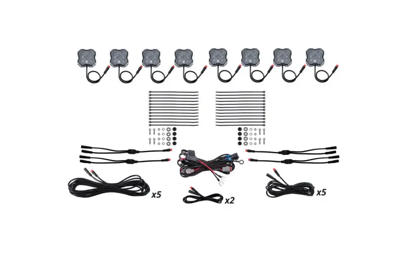 Diode Dynamics Stage Series Rgbw Led Rock Light Kit (8-Pack) 1