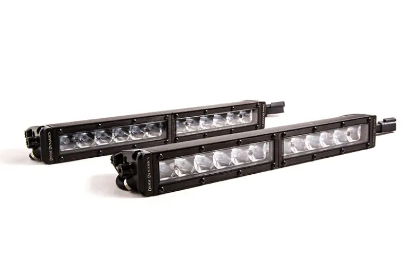 Diode Dynamics 12 In Led Light Bar Single Row Straight Clear Driving (Pair) Stage Series 1