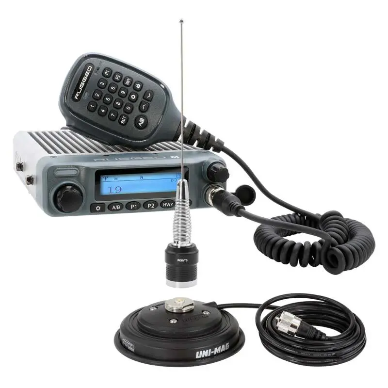 Rugged Radios Radio Kit - G1 Adventure Series Waterproof Gmrs Mobile Radio With Antenna 1