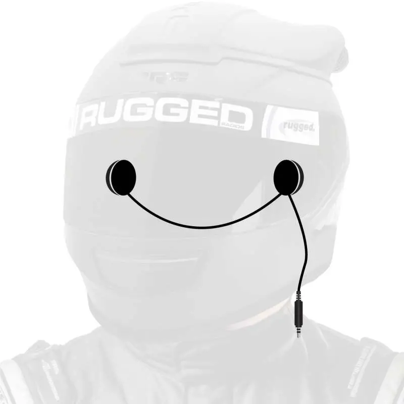 Rugged Radios In-Helmet Speakers With 3.5Mm Plug Mono / Standard 1