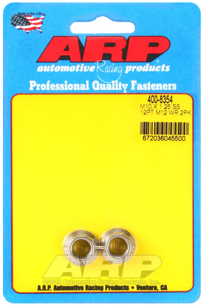 Arp M10 X 1.25 Ss 12Mm Socket 12Pt Nut Kit 1