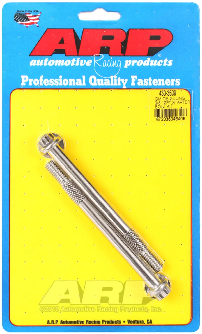 Arp Gm 3/8 X 4.660In 12Pt Ss Starter Bolt Kit 1