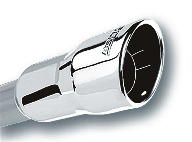 Borla 3In Inlet 4.25In Round Rolled Angle Cut X 4In Long Universal Exhaust Tips 1