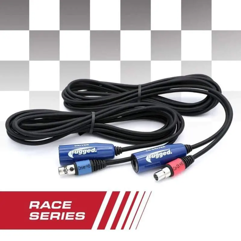 Rugged Radios Offroad 12 Race Series Straight Cable To Intercom Driver And Co-Driver 1