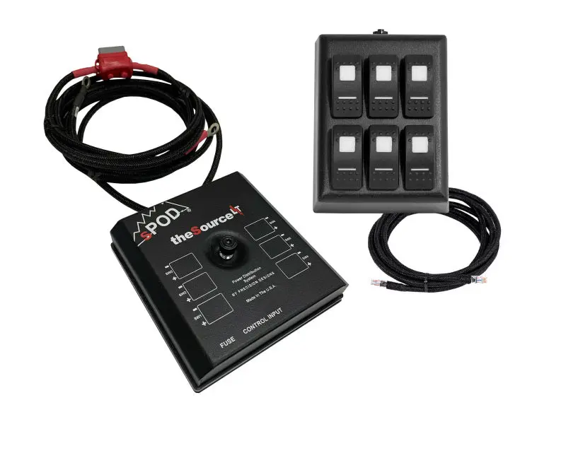 Spod Sourcelt On Ram Mount W/ Amber Led Switch Panel (36 In Battery Cables) 1