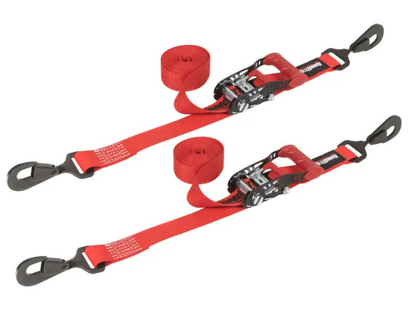 Speedstrap 1 1/2In X 10Ft Ratchet Tie-Down (2 Pack) - Red 1